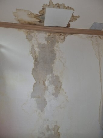 방안에-물이-새서-벽을-타고-내려오며-벽지가-일어나는-모습