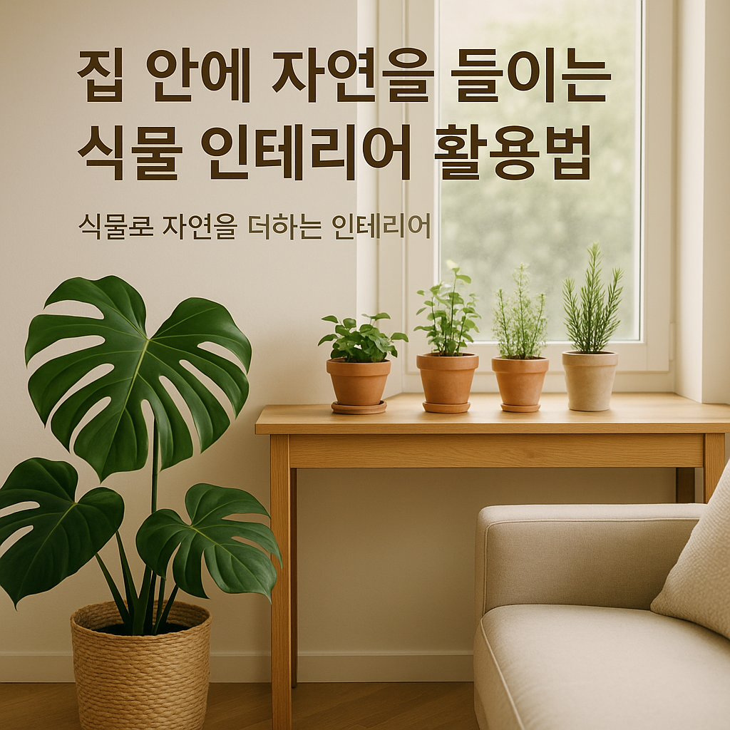 집 안에 자연을 들이는 식물 인테리어 활용법