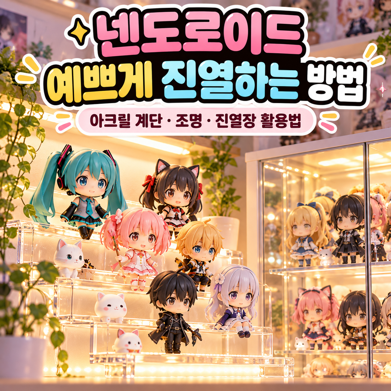 넨도로이드 예쁘게 진열하는 방법