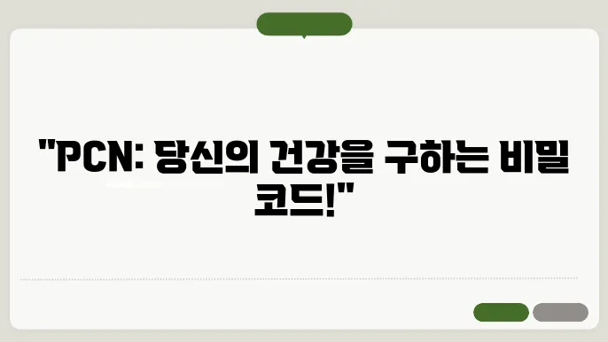 의학용어 PCN