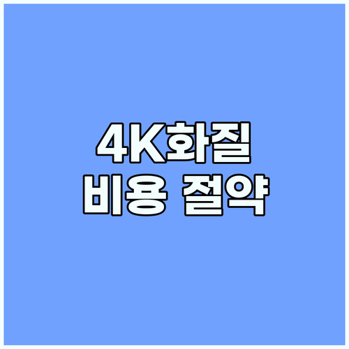 넷플릭스 4K 화질 그대로! 계정 공..