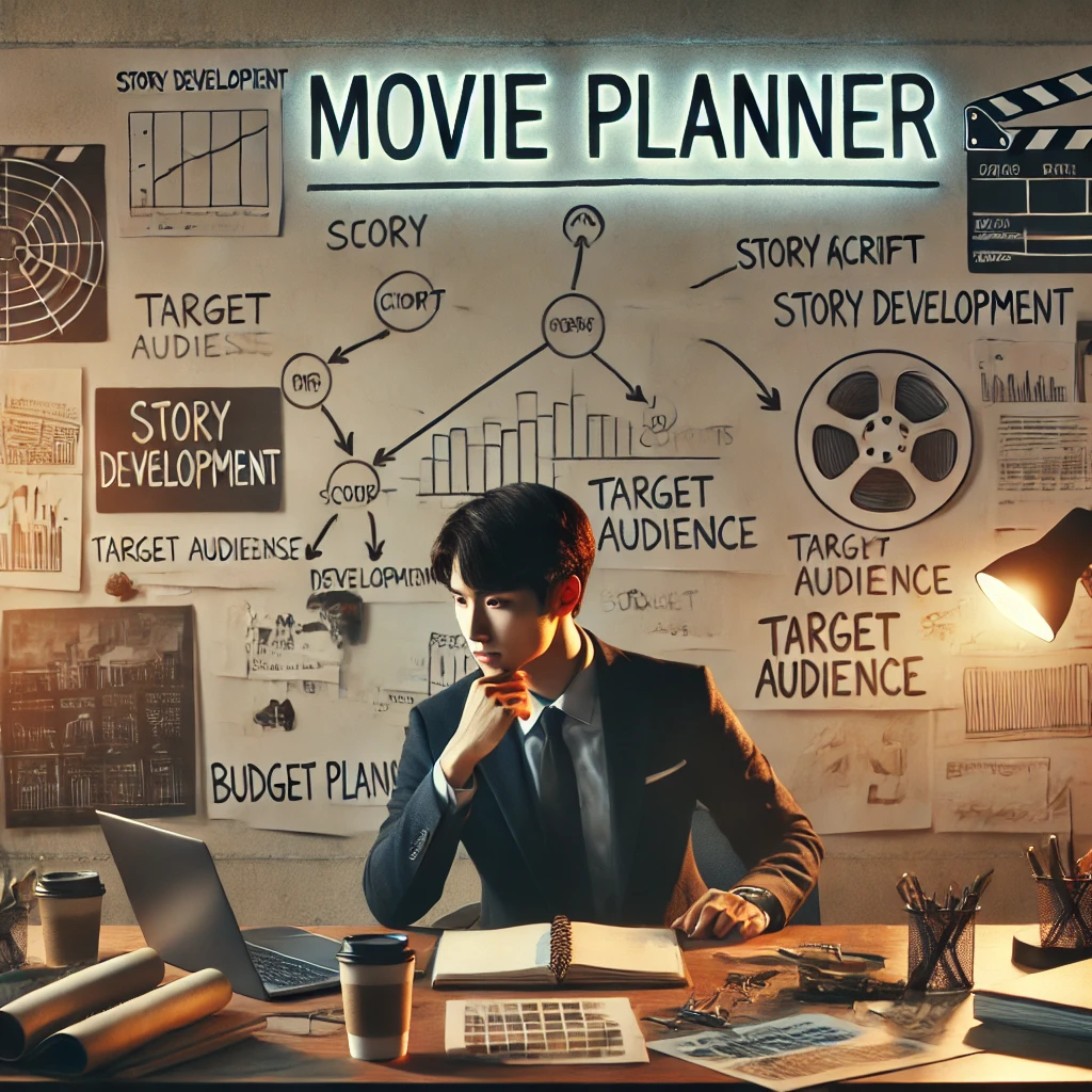 영화 기획자가 일하고 있는 사진