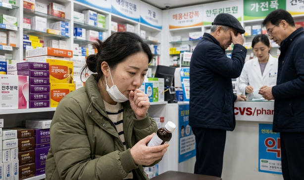 마른기침·피부건조 등 컨디션 저하를 보이는 모습