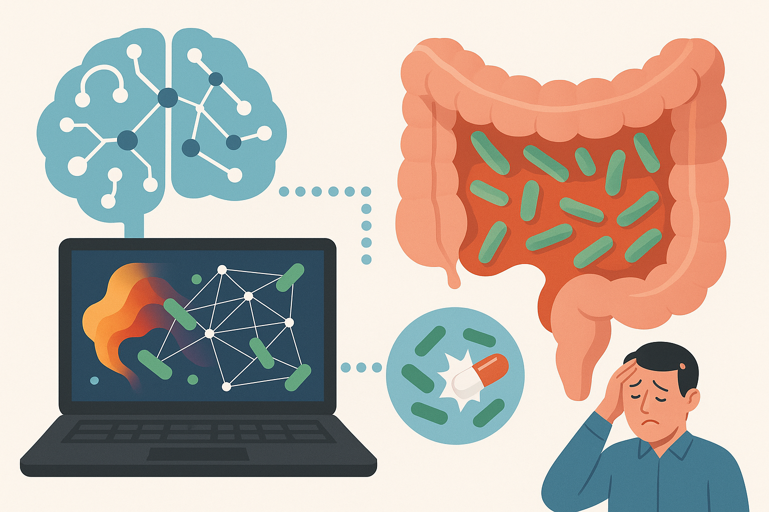AI, 장내 세균을 표적으로 하는 새로운 항생제 작용 원리를 해독