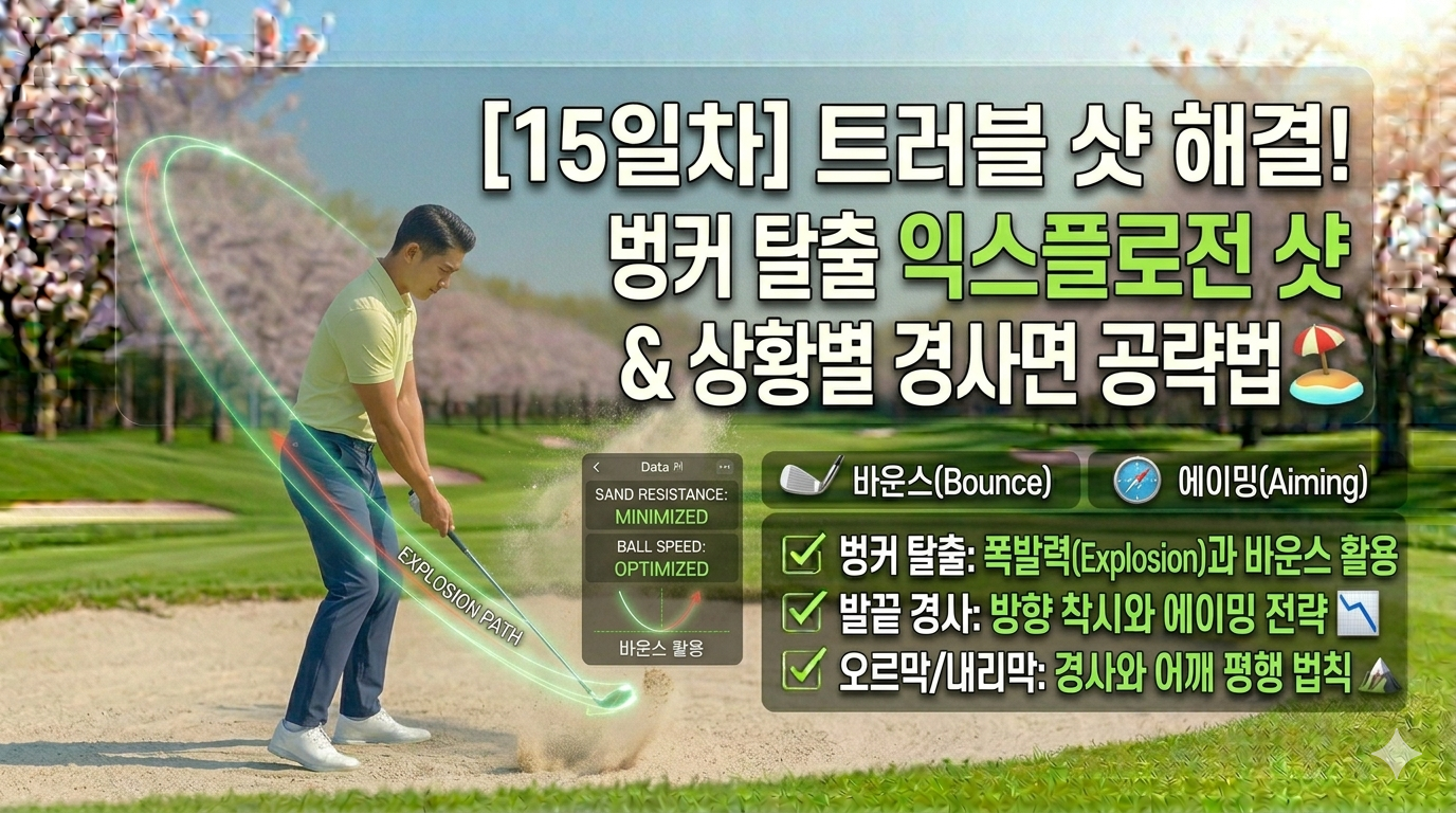 필드 트러블 완벽 해결!
벙커 탈출과 상황별 경사면 공략법