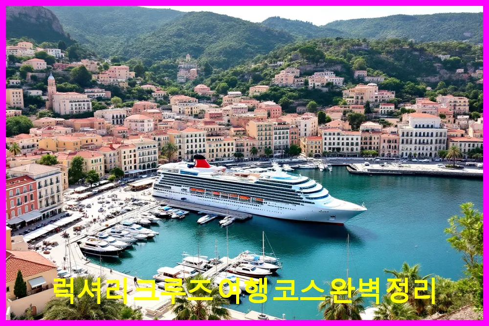 럭셔리 크루즈 여행 코스 완벽 정리