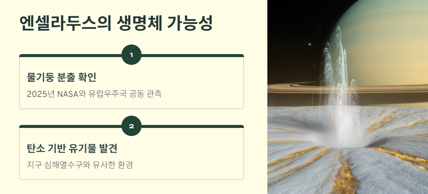 엔셀라두스의 생명체 가능성