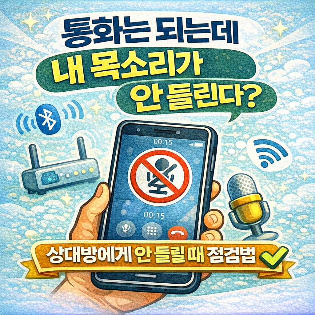 상대방에게 내 목소리가 안 들릴 때 꼭 점검해야 할 것들