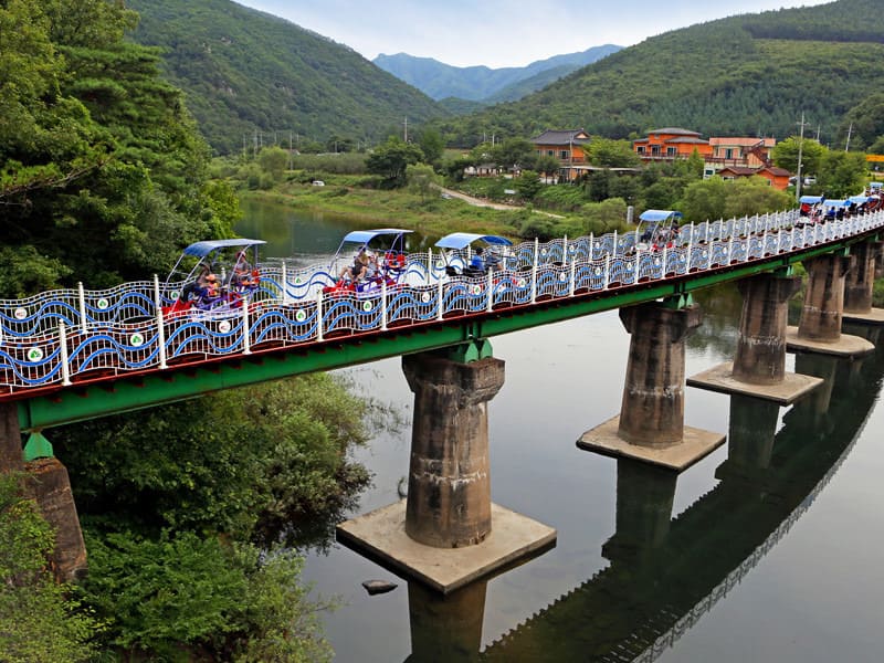 구랑리 철로 자전거