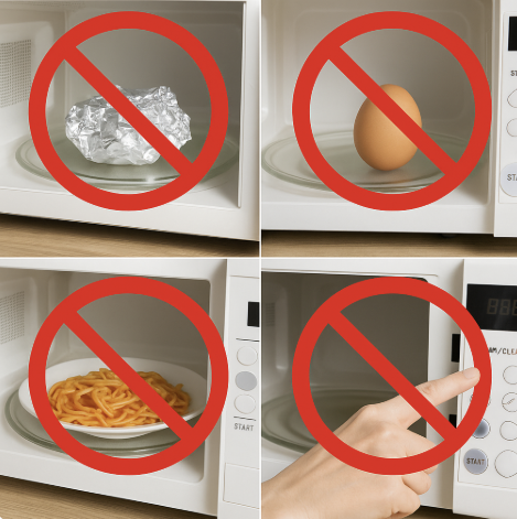 전자레인지 사용시 절대로 넣어서는 안 되는 것들: 위험한 재질, 음식, 습관 총정리 관련 사진
