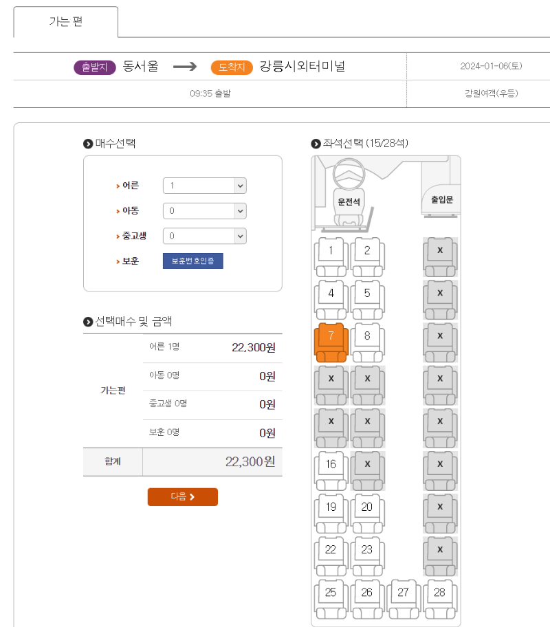 고속버스, 시외버스 예매 방법