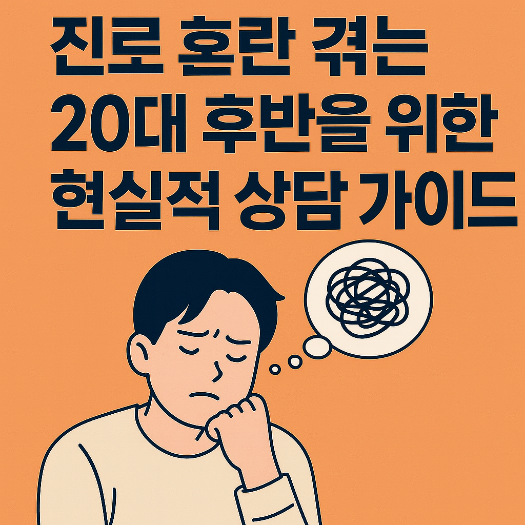 진로 혼란 겪는 20대 후반을 위한 현실적 직업상담 가이드