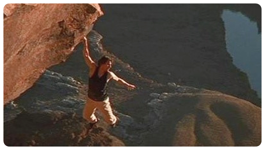 미션 임파서블 2, 절벽에 메달린 에단 헌트