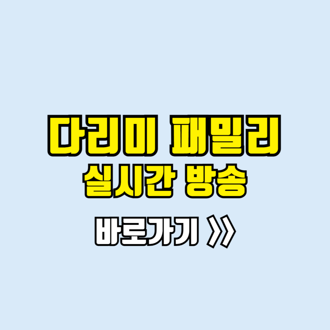 다리미패밀리 실시간방송