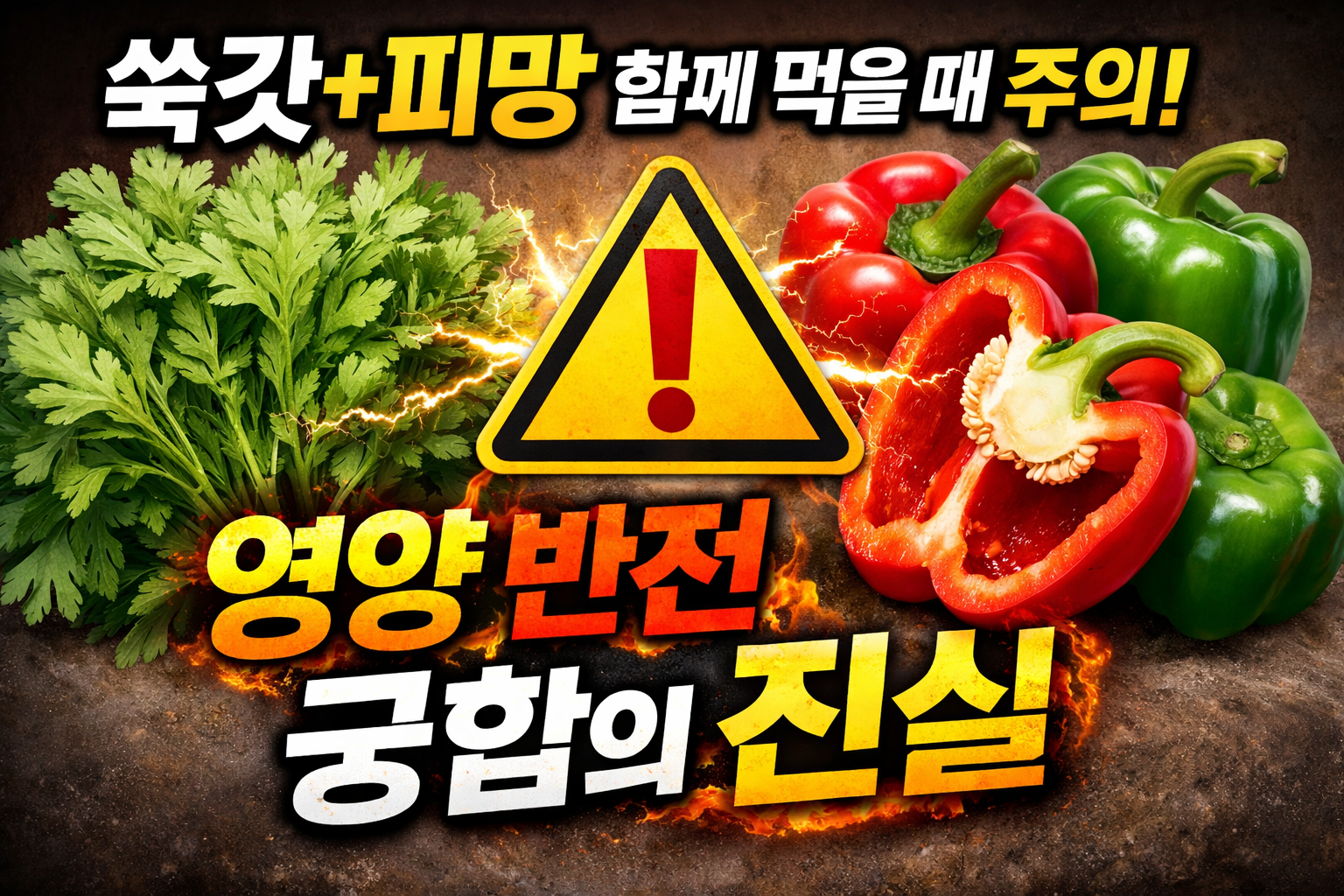 쑥갓+피망