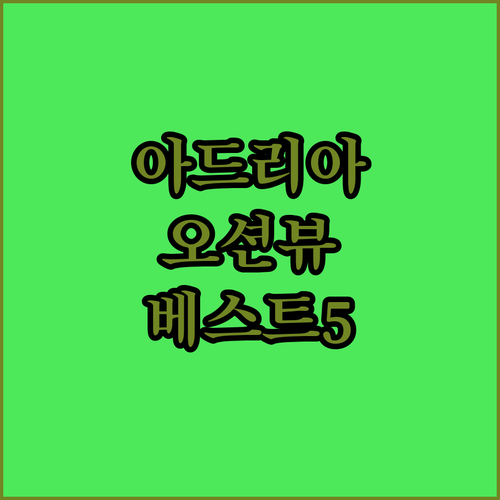 아드리아해 오션뷰가 환상적인 포르토로..