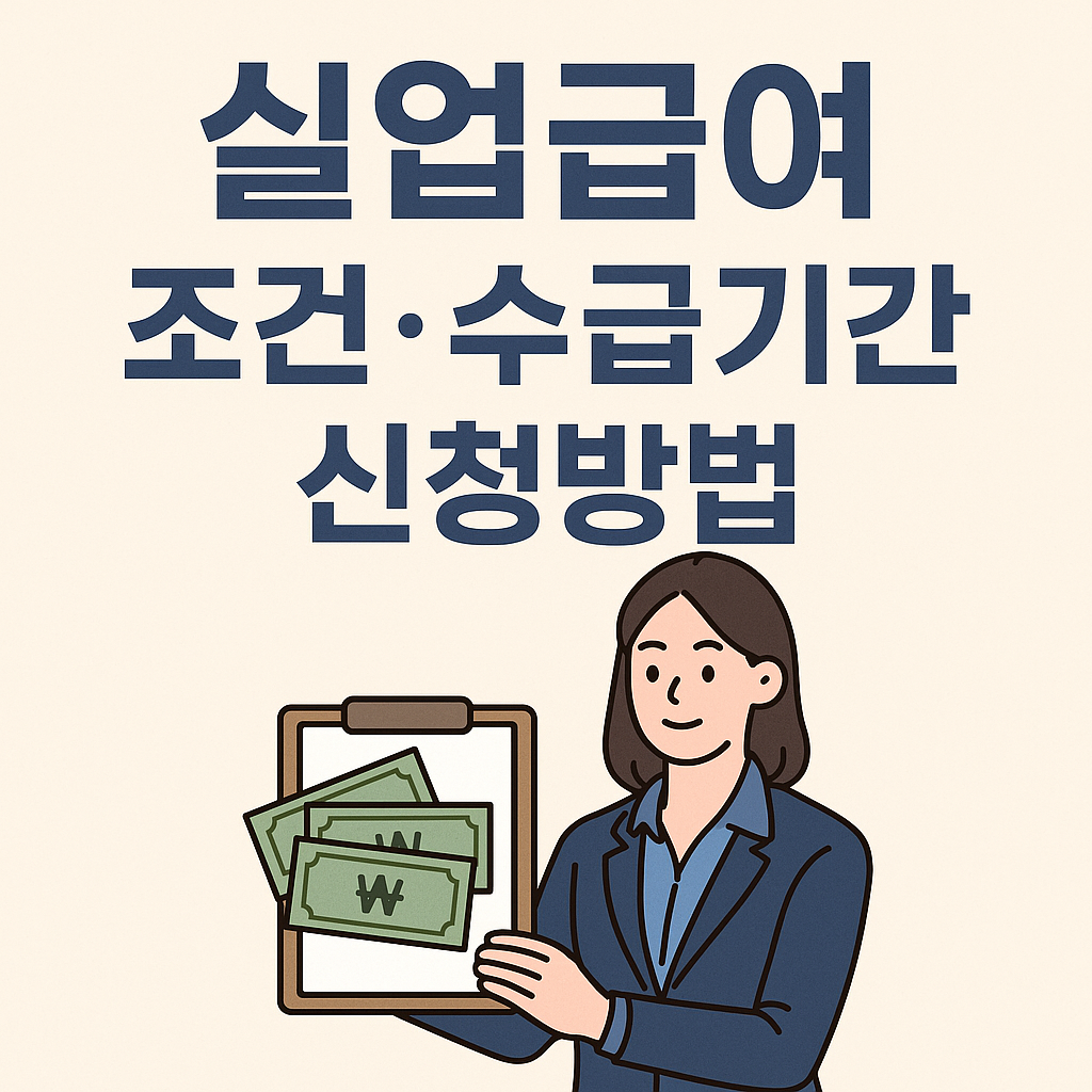 실업급여 조건 수급기간 신청방법