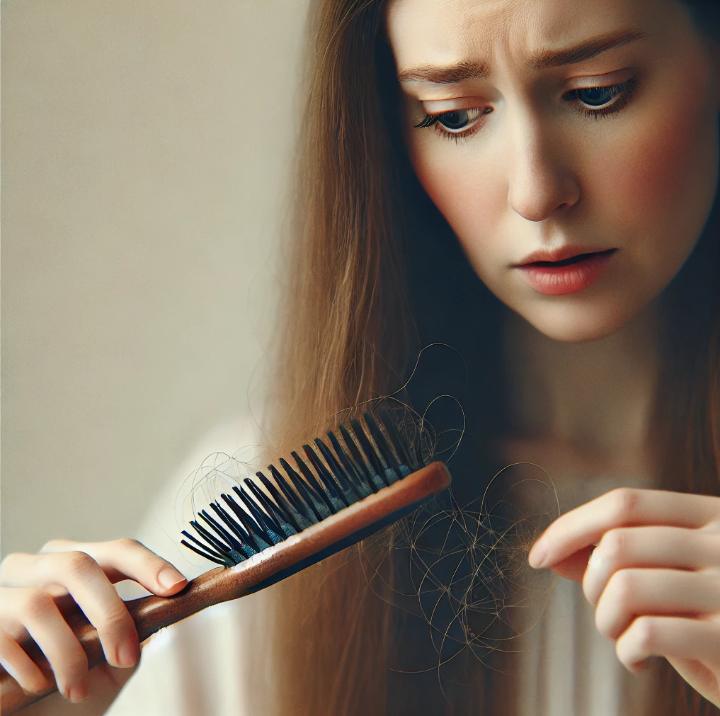 탈모가 시작된 여성