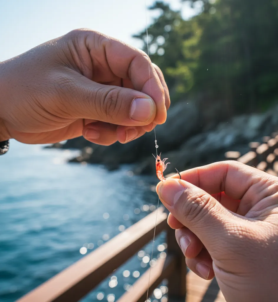 구멍치기 낚시 채비 정보 이미지