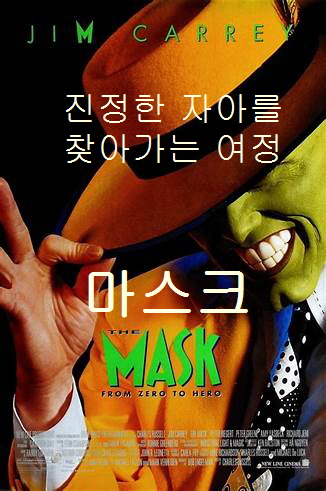 마스크-마스크를 쓴 남자가 앞니를 다 드러내고 웃고 있음-엄지와 검지로 모자의 챙을 잡고 있음-넥타이에는 검정색과 흰색의 물방울 무늬가 있음-주황색 자켓을 입고 있는 상반신만 보임