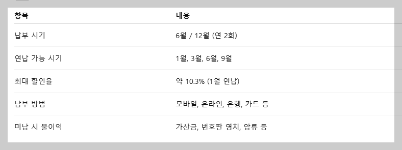 2025 자동차세 납부방법