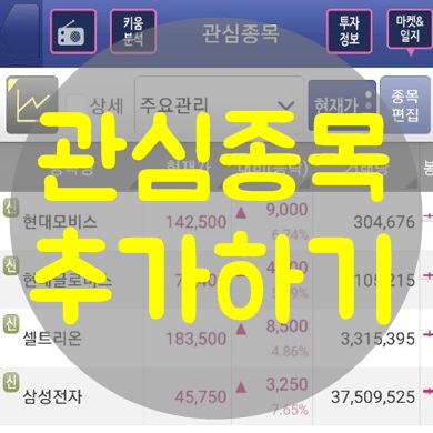 주식 관심종목