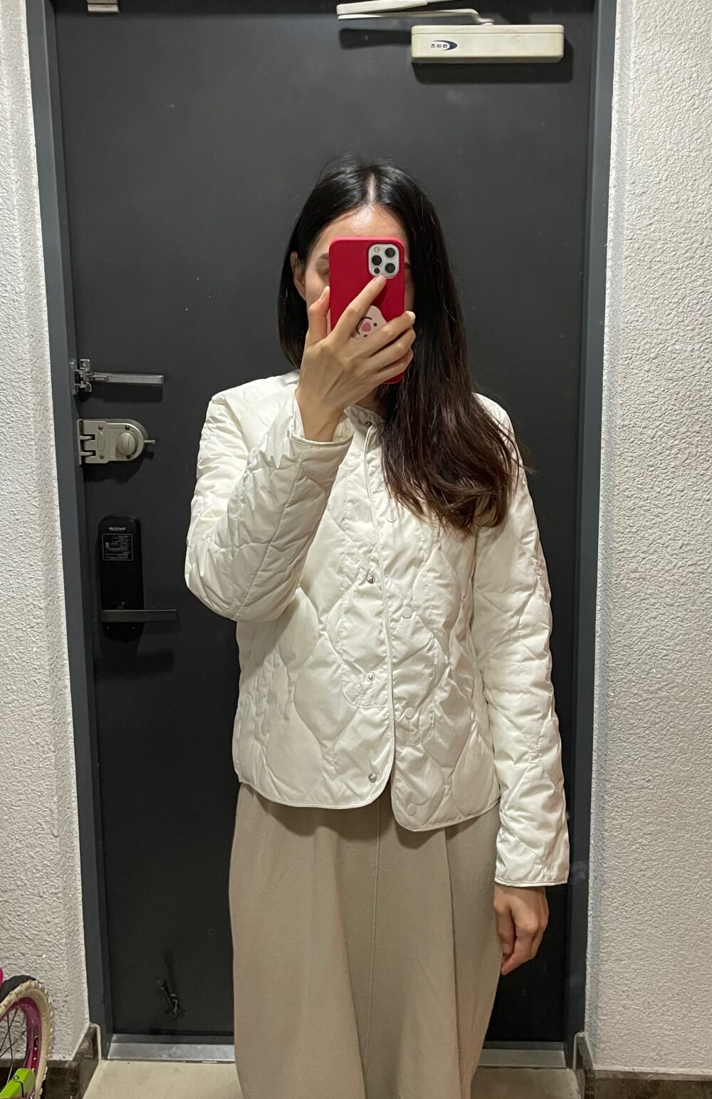 어니언-퀄팅-경량다운-자켓-착용샷