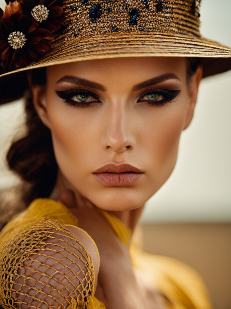 SDXL base+refiner 모델 - fashion photography, a woman, face