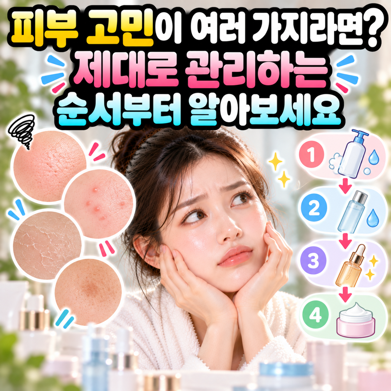 피부 고민이 여러 가지라면?