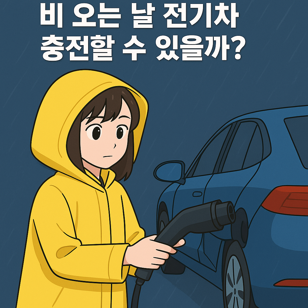 전기차, 비 오는 날에도 안전하게 충전할 수 있을까?