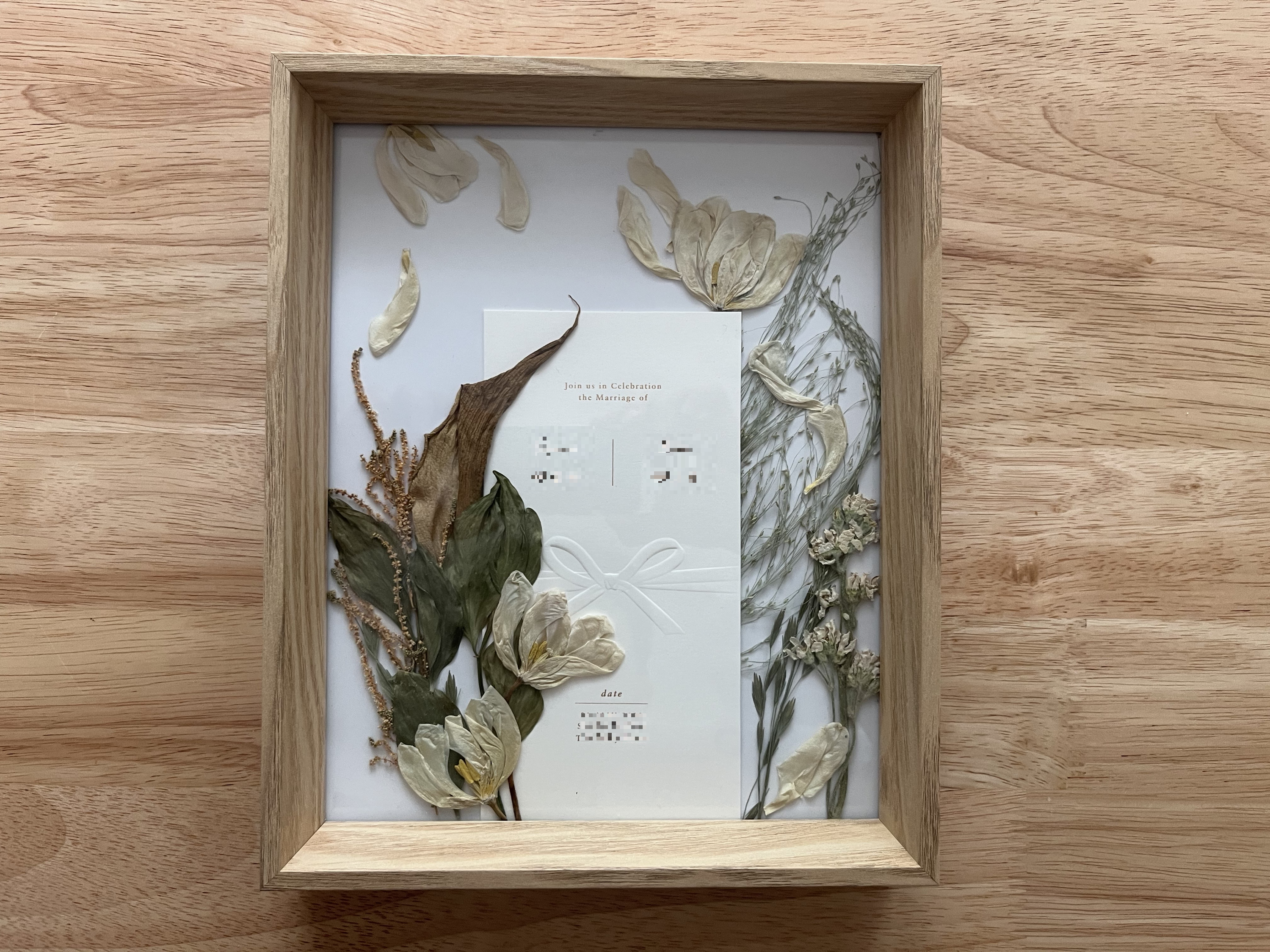 말린 부케 액자 만들기