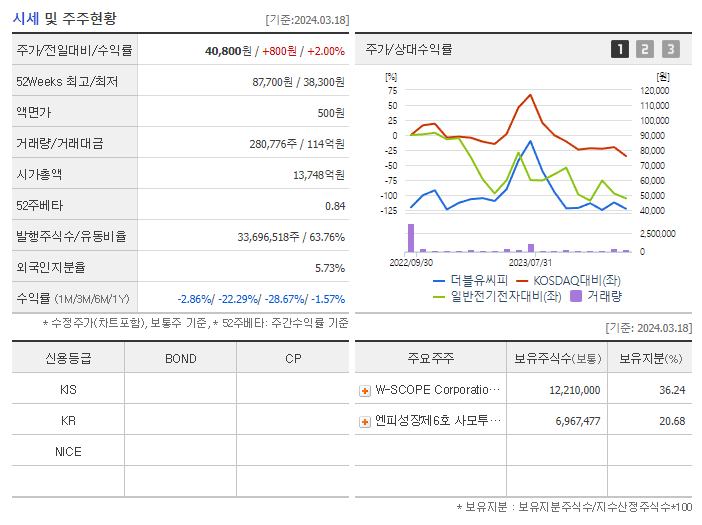 더블유씨피_기업개요