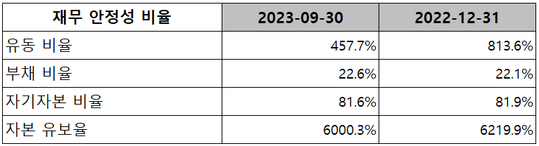 롯데에너지머티리얼즈 - 재무 안정성 비율