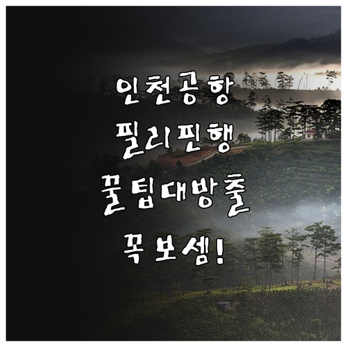 인천공항 제1터미널 필리핀에어아시아 ..