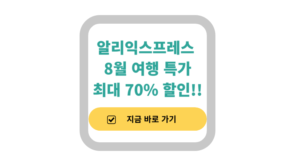 알리익스프레스 8월 여행 특가!! 최대 70% 할인!!! 사진