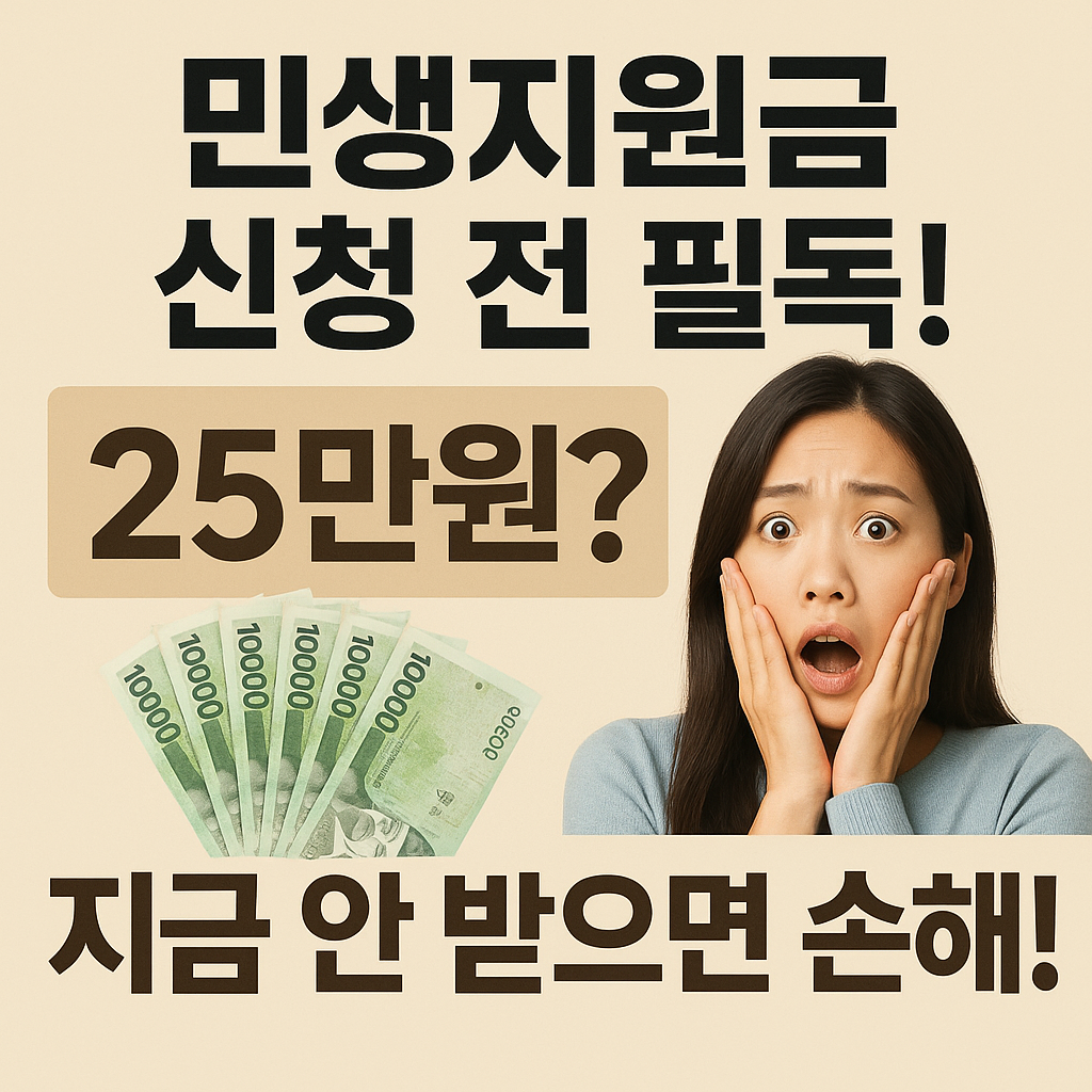 2025 민생지원금】25만원 신청방법 총정리