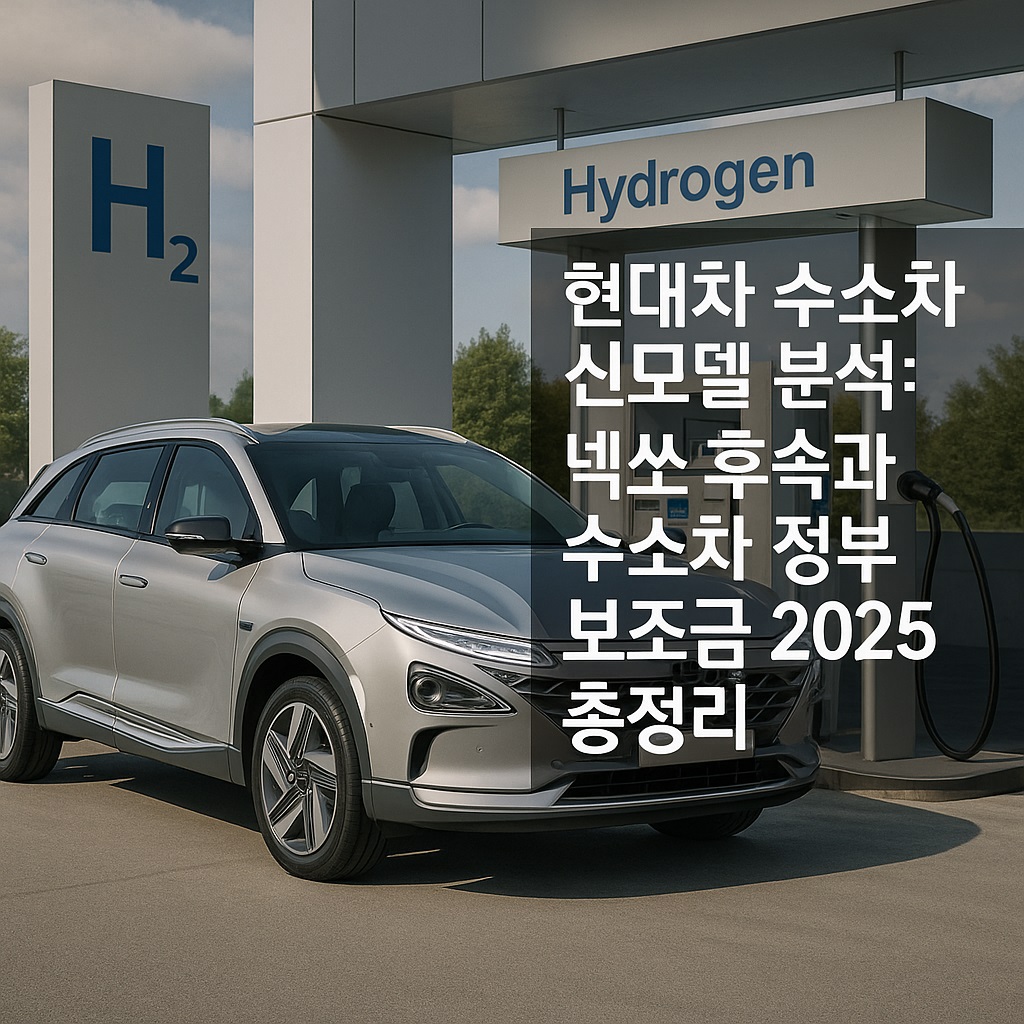 현대차 수소차 신모델 분석: 넥쏘 후속과 수소차 정부 보조금 2025 총정리