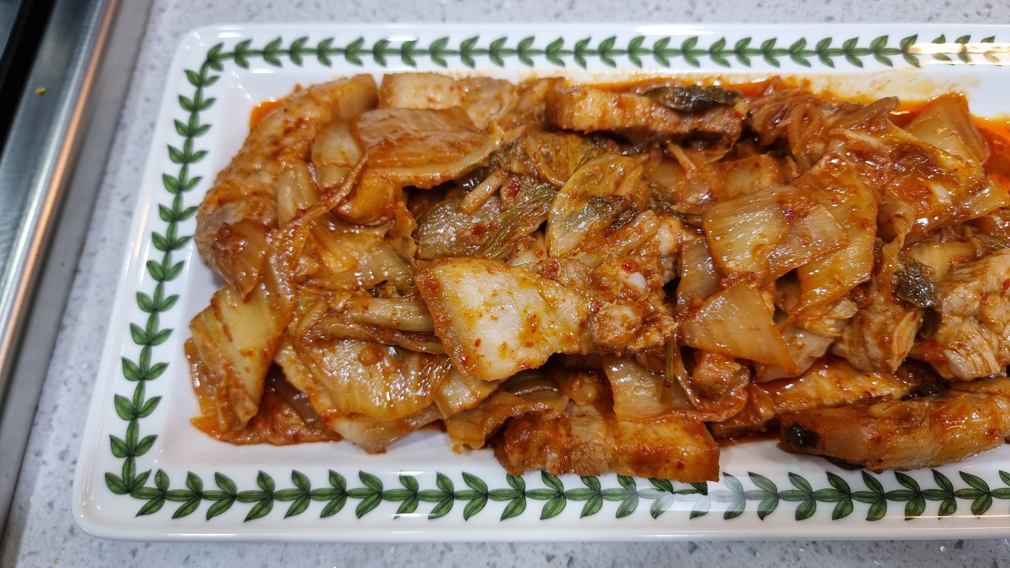 오겹살 김치볶음