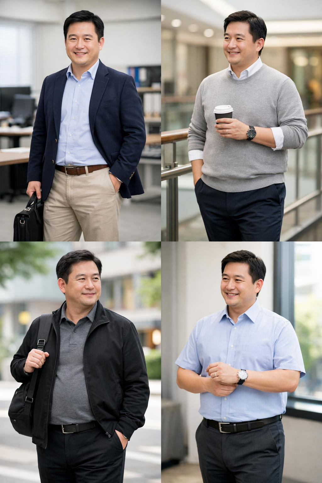 배 나온 직장인을 위한 현실 코디법