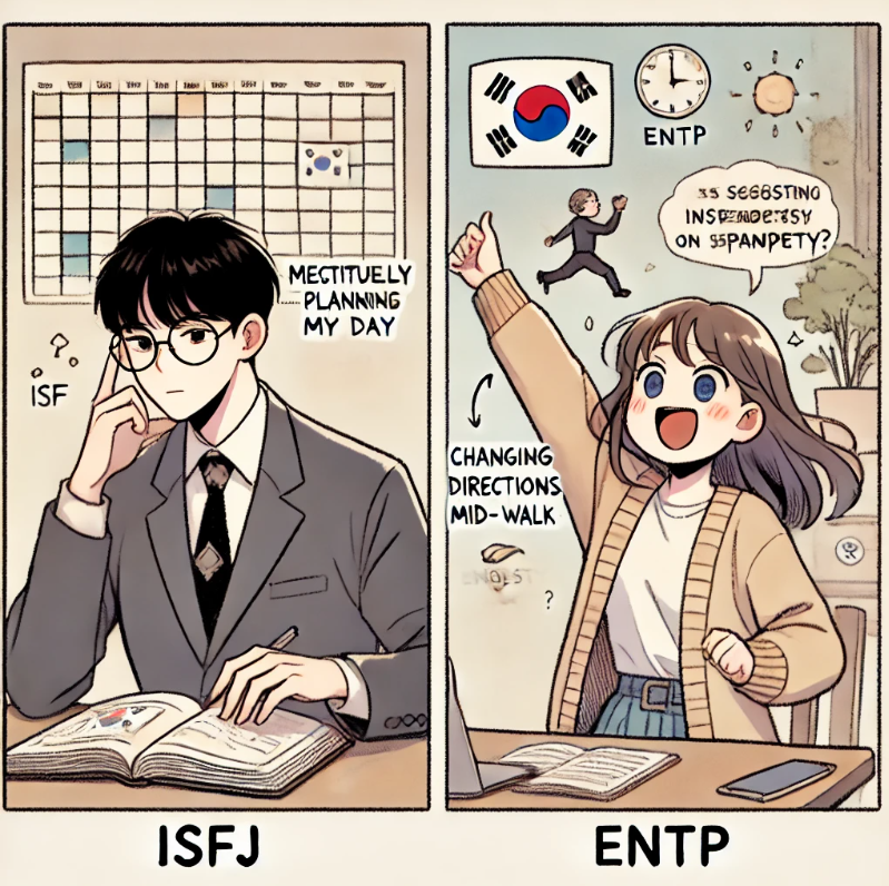 ISFJ유형 ENTP유형
