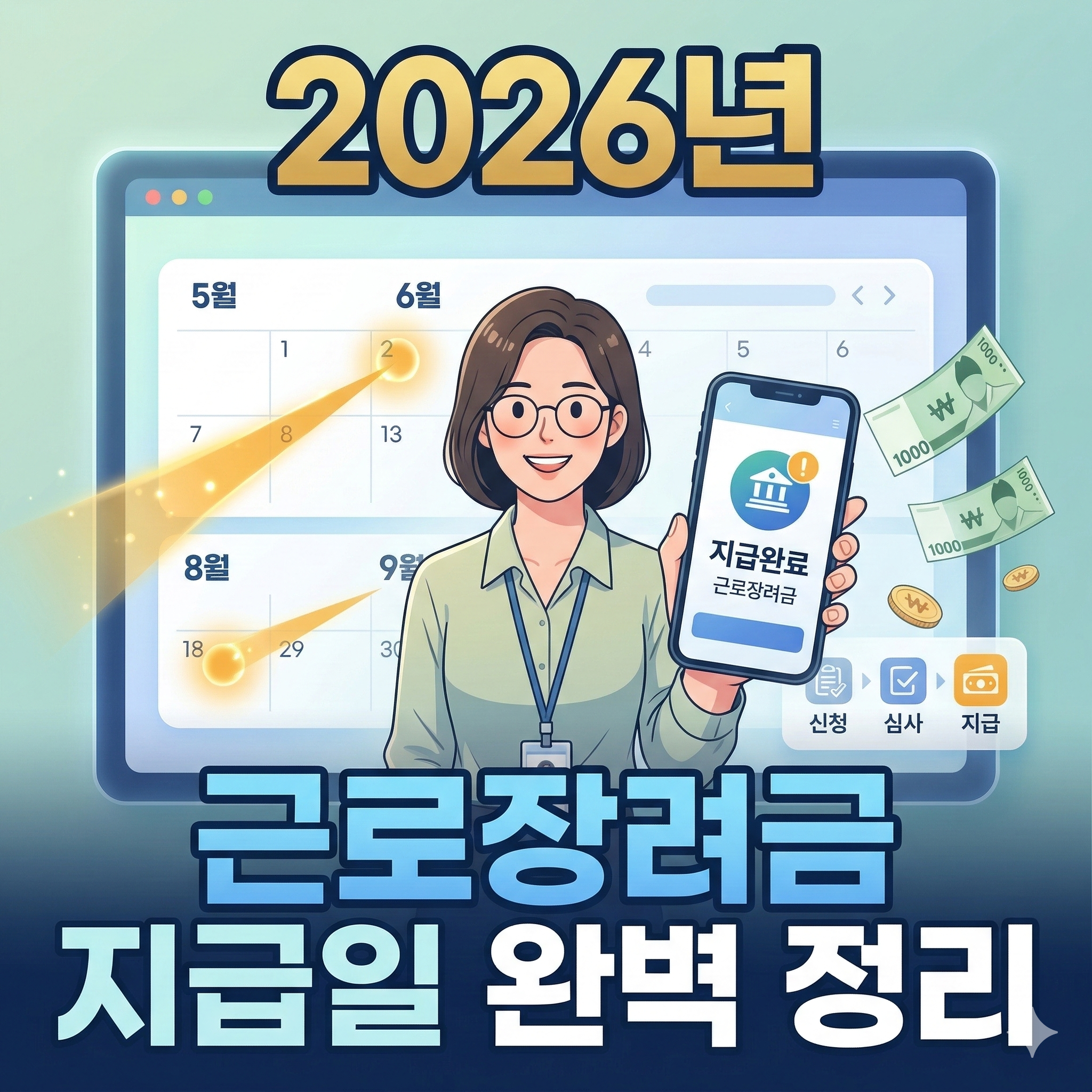 근로장려금 지급일 완벽 정리: 내 통장에 언제 입금될까?