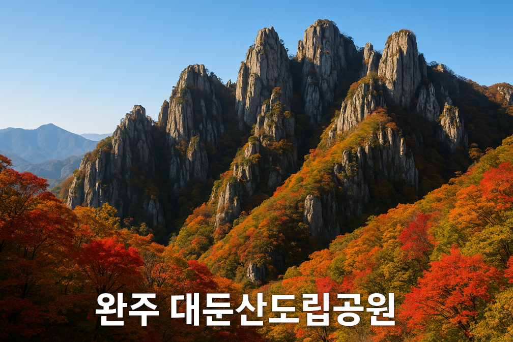 완주 대둔산도립공원 단풍 명소 BEST 3