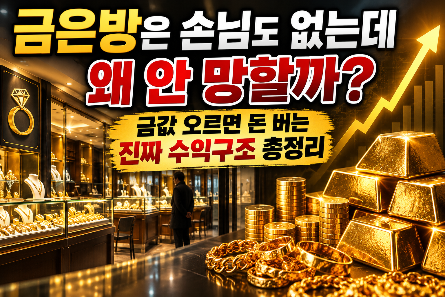 금은방은 손님도 없는데 왜 안 망할까? 금값 오르면 돈 버는 진짜 수익구조 총정리 관련 사진