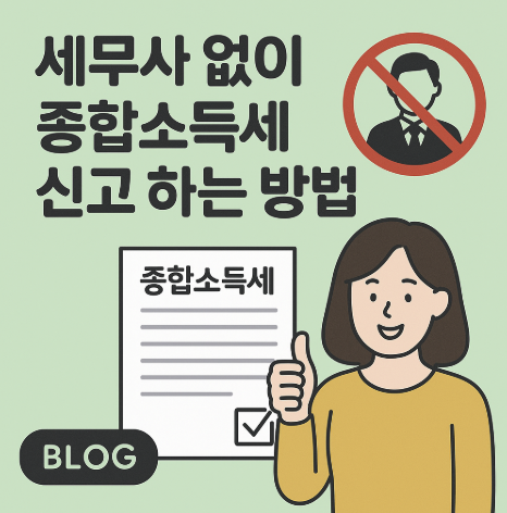 세무사 없이 종합소득세 신고 하는 방법