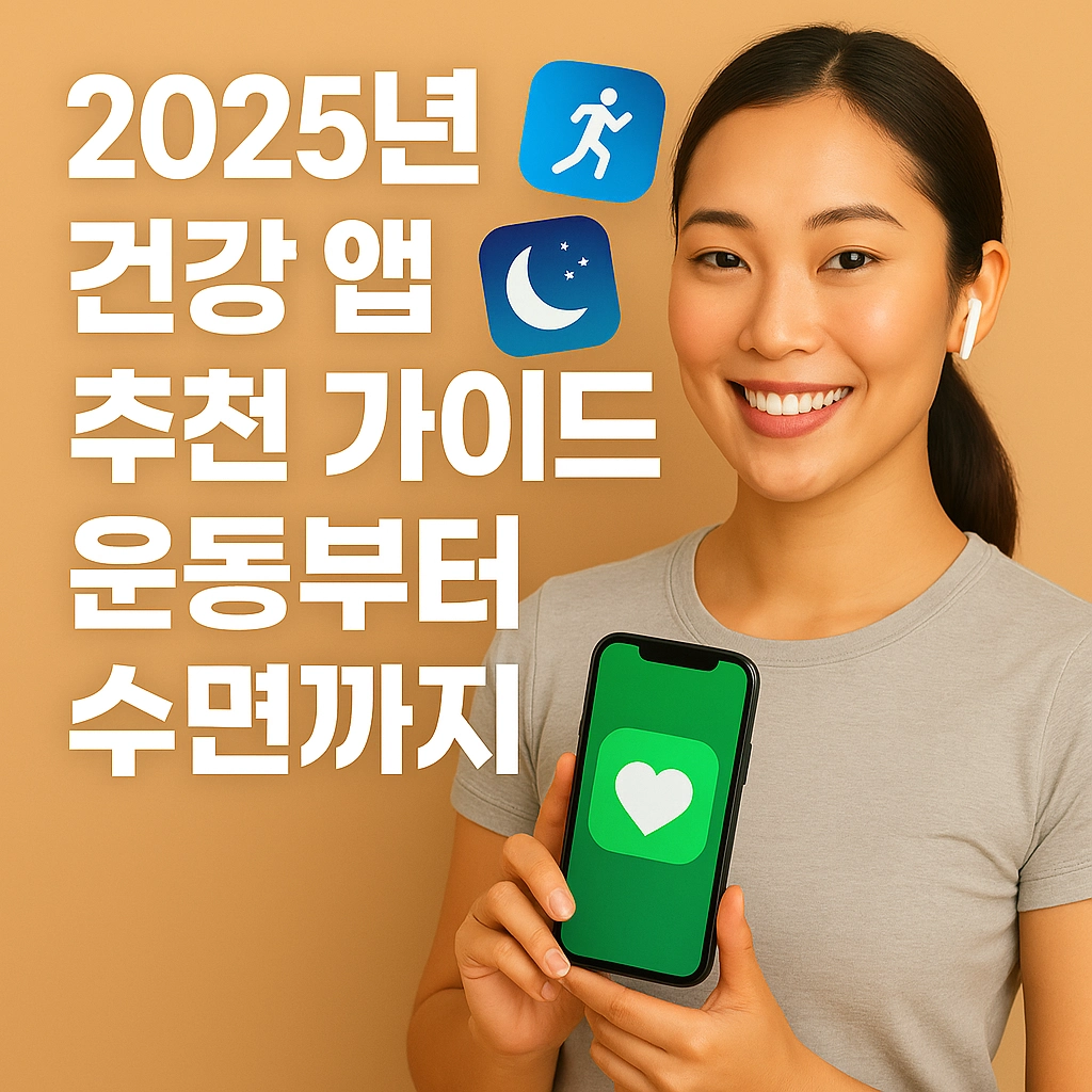 2025년 건강 앱 추천 가이드, 운동부터 수면까지