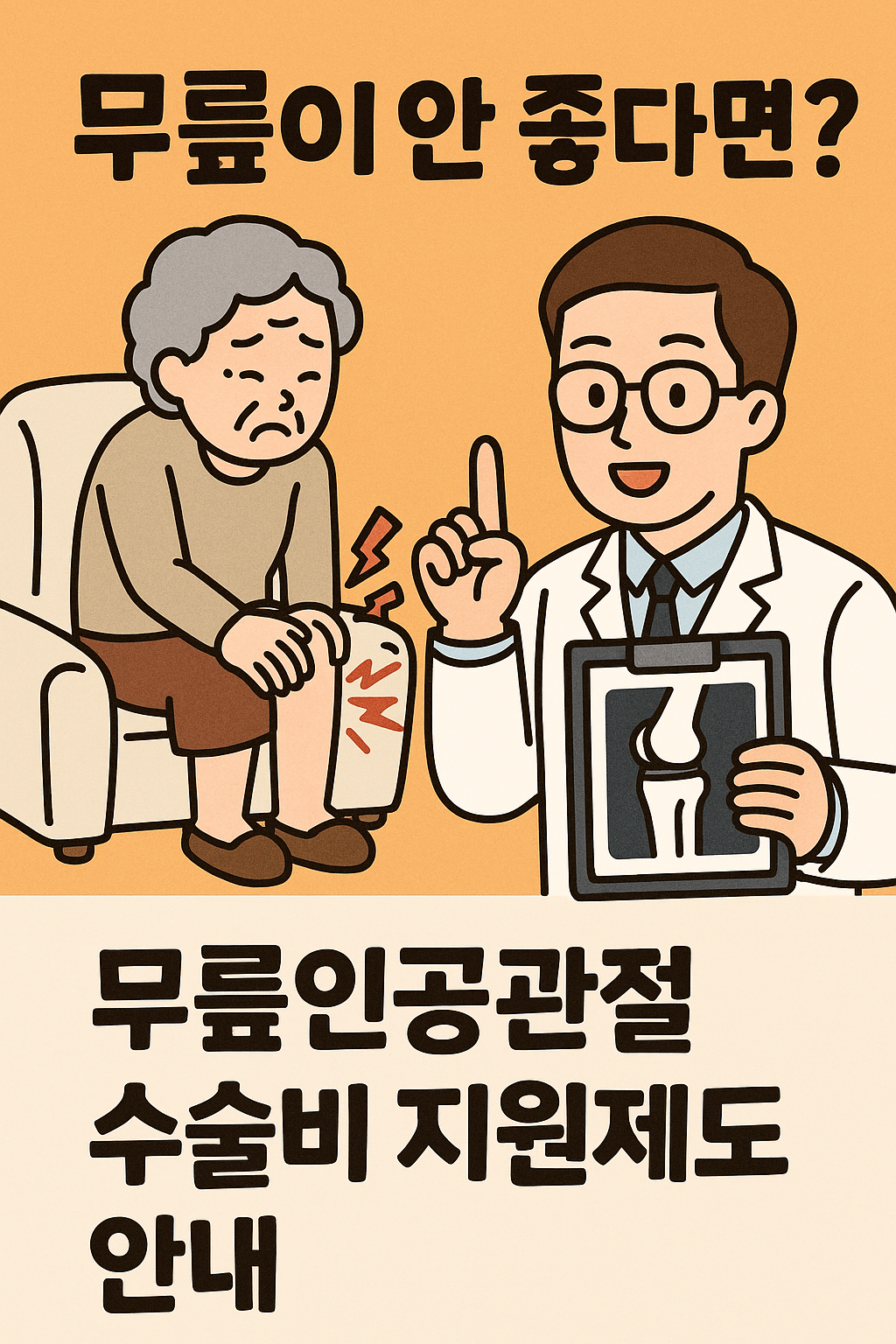 무릎 인공 광절 수술비 지원 - 신청 방법, 신청 조건, 지원 대상, 지원 조건 안내