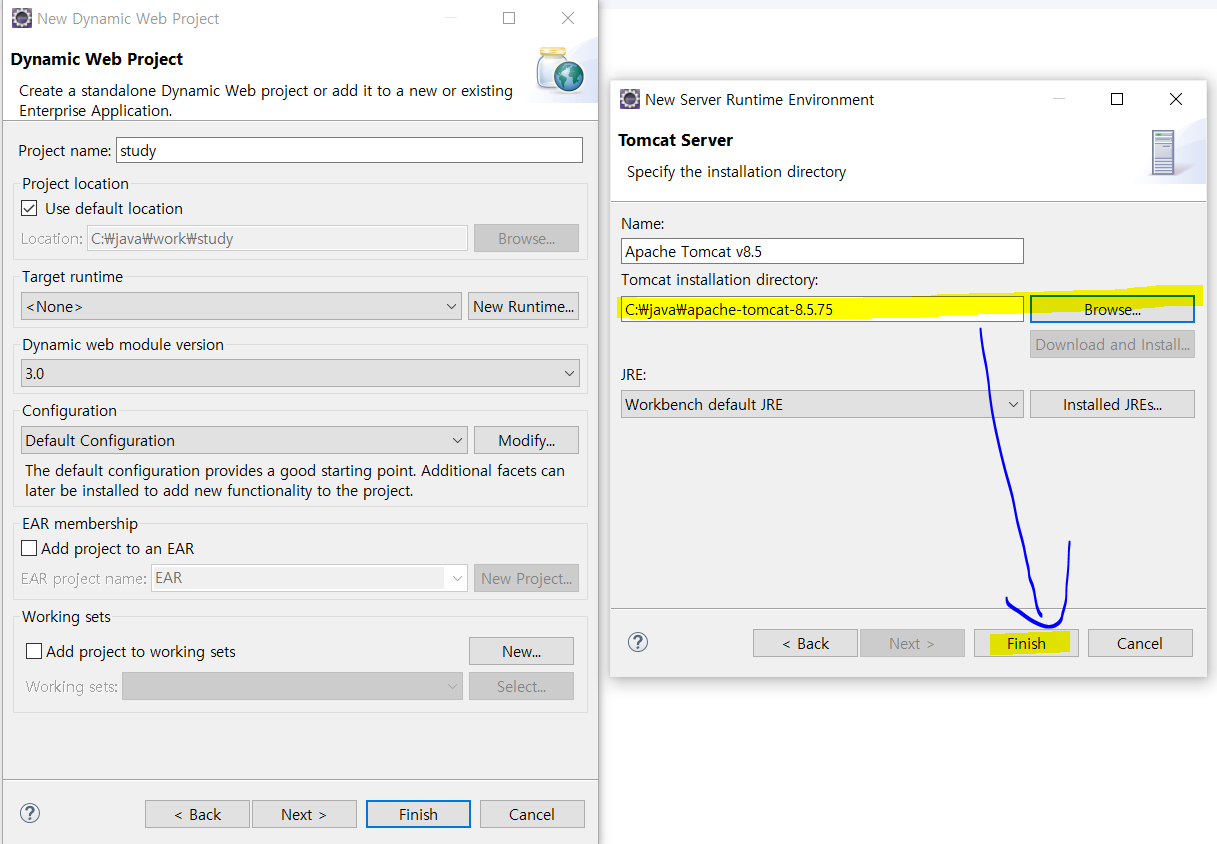 빈 공간에 우클릭 -> new