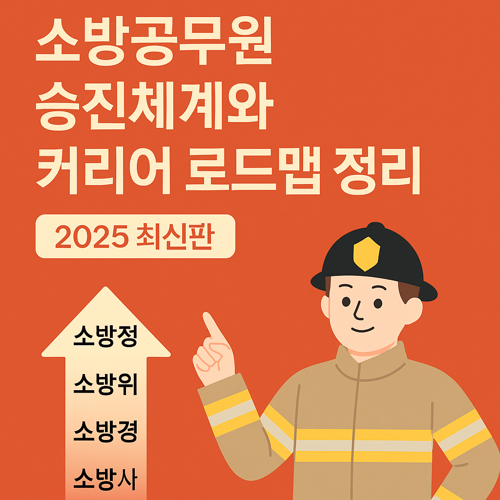 소방관 승진의 모든 것: 근속&middot;시험&middot;특별승진 한눈에 보기! 연봉으로 보는 소방공무원 승진 로드맵 (2025 최신판)