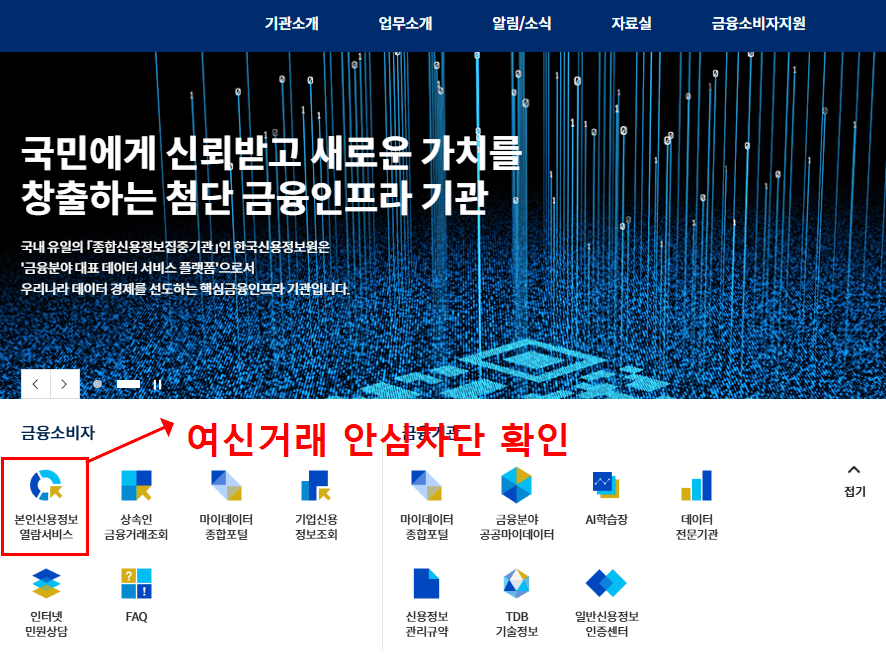 여신거래 안심차단