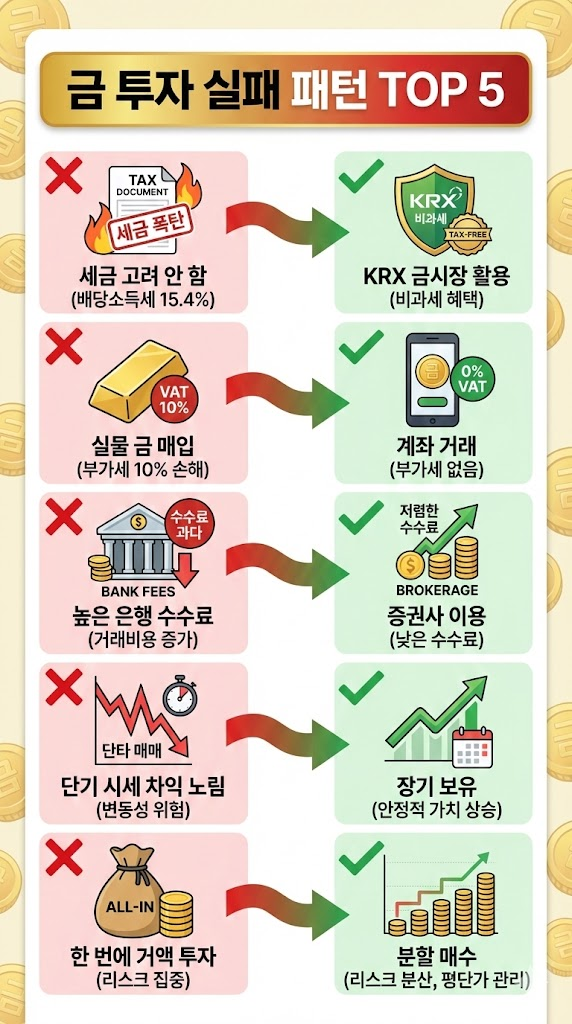 금 투자 전 꼭 알아야 할 5가지